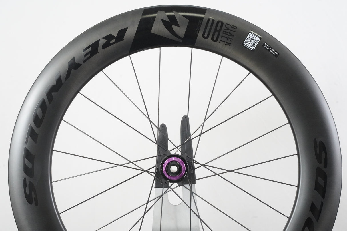 NEW Reynolds Blacklabel Aero 80 Carbon Tubeless Disc Wheelset + Bag