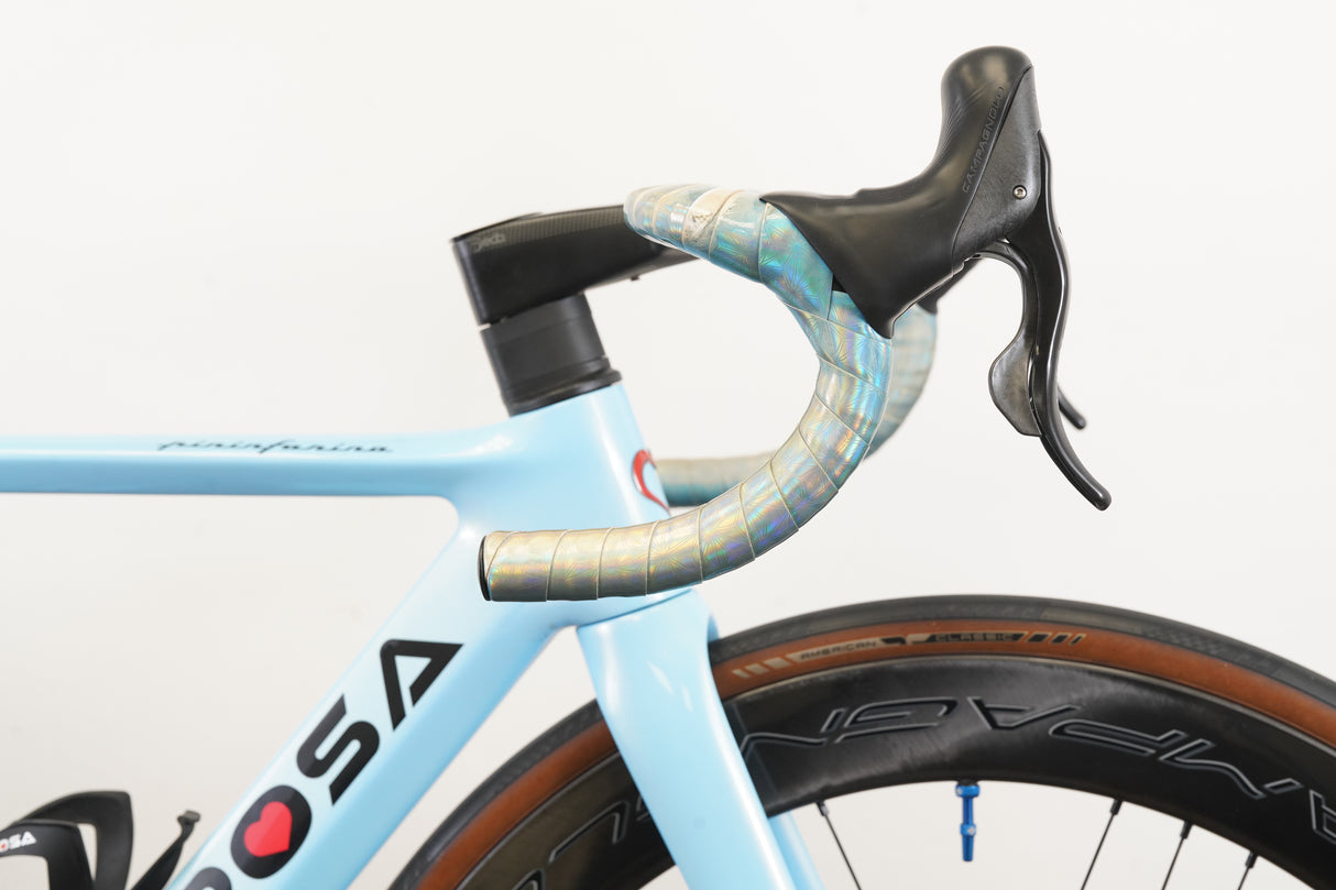 48cm De Rosa SK Pininfarina Campagnolo Ekar Bora WTO Carbon Disc Brake Road Bike