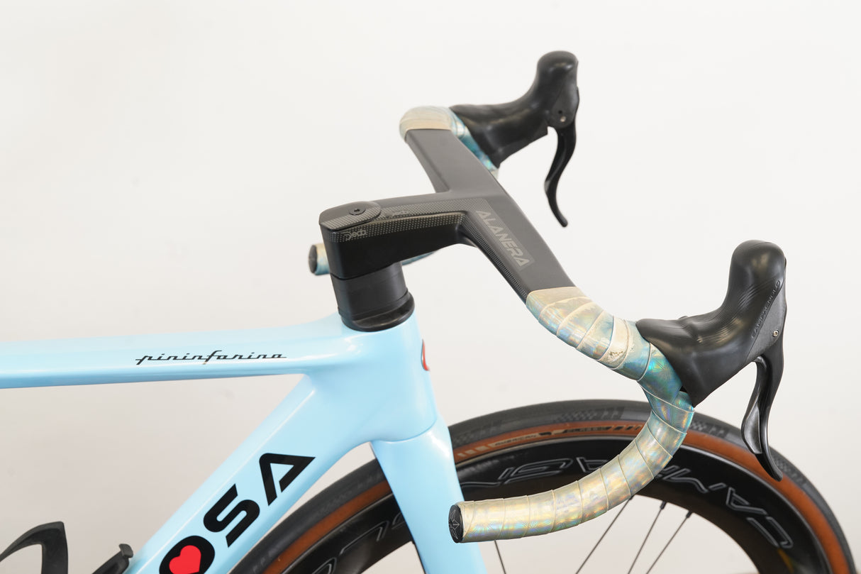 48cm De Rosa SK Pininfarina Campagnolo Ekar Bora WTO Carbon Disc Brake Road Bike