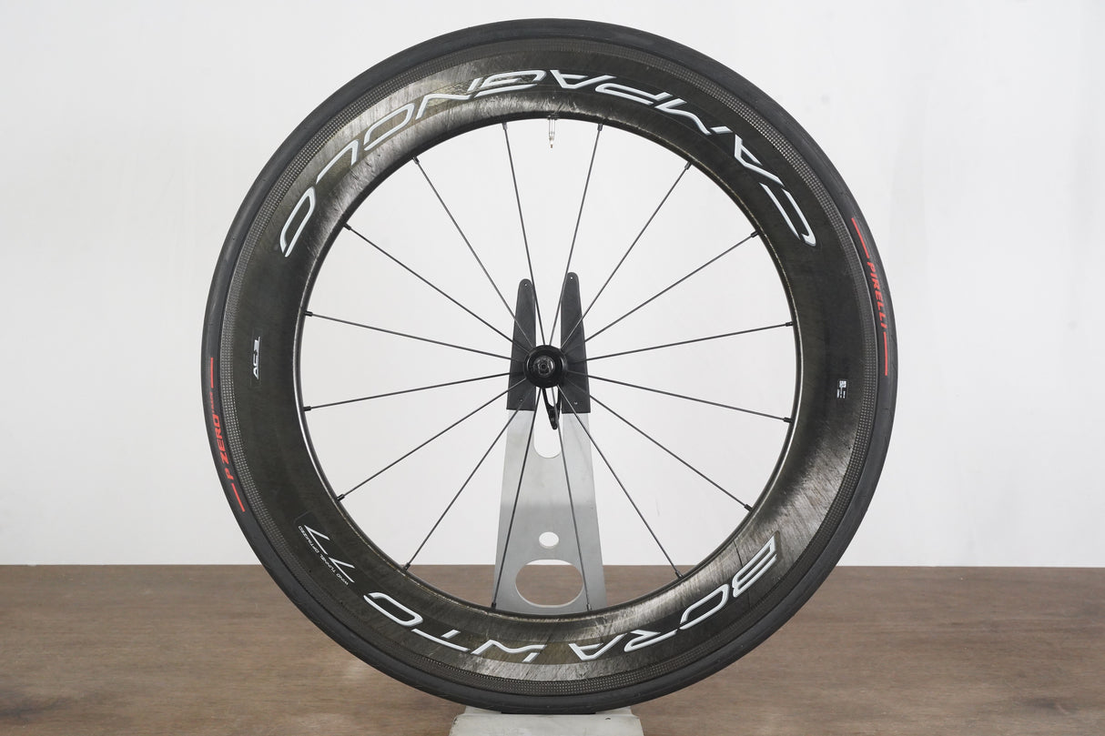 FRONT Campagnolo Bora WTO 77 Carbon Tubeless Clincher Rim Brake Wheel