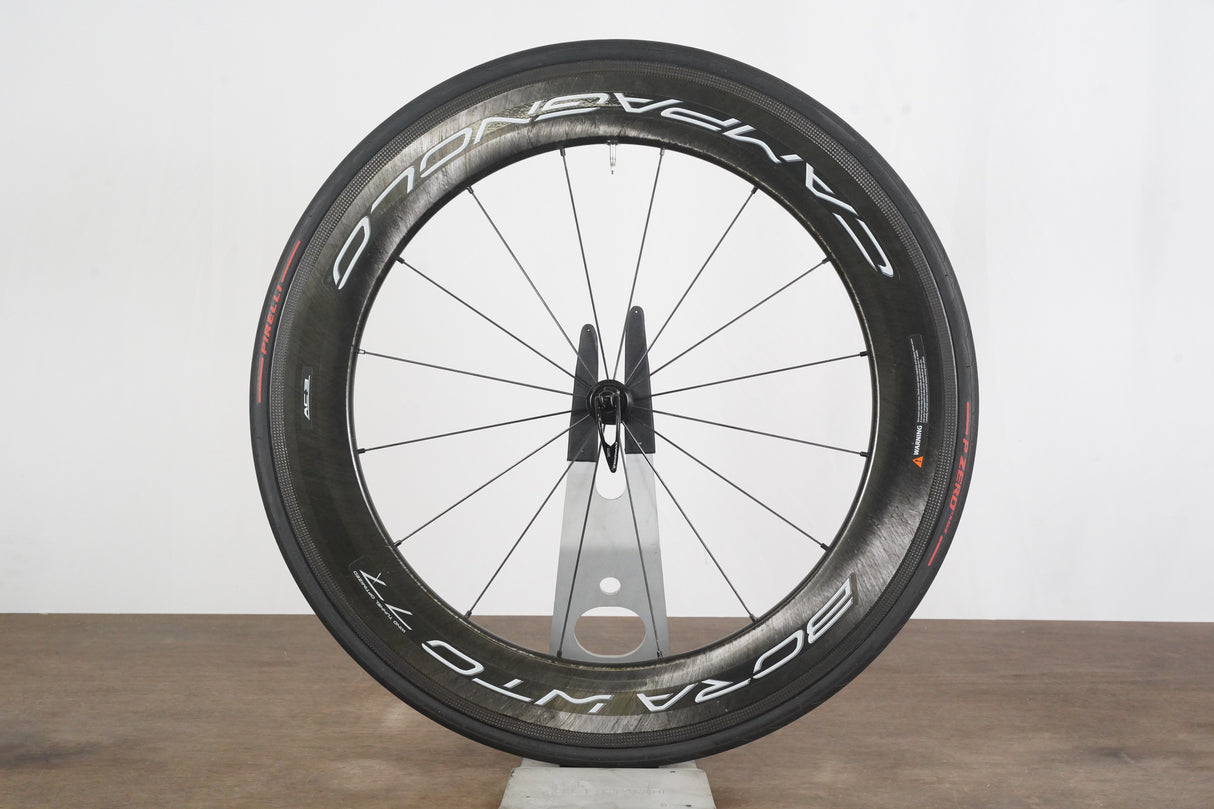 FRONT Campagnolo Bora WTO 77 Carbon Tubeless Clincher Rim Brake Wheel