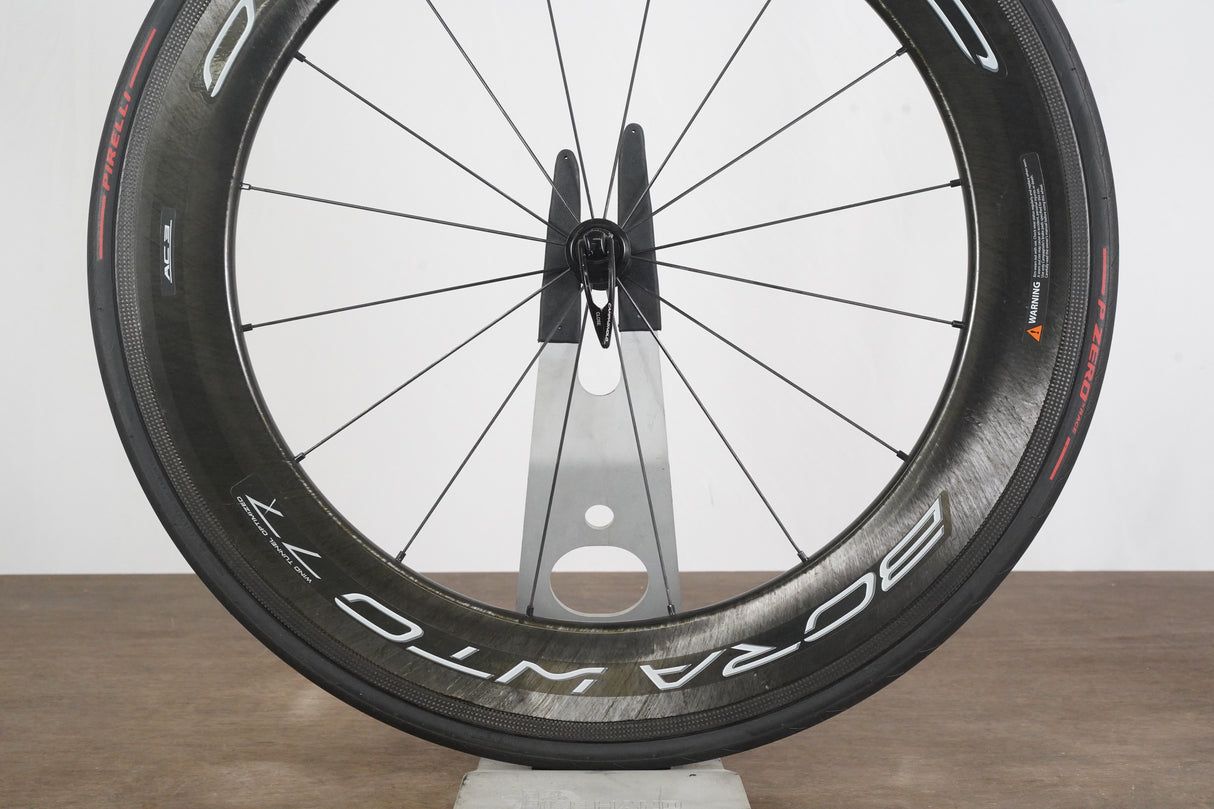 FRONT Campagnolo Bora WTO 77 Carbon Tubeless Clincher Rim Brake Wheel