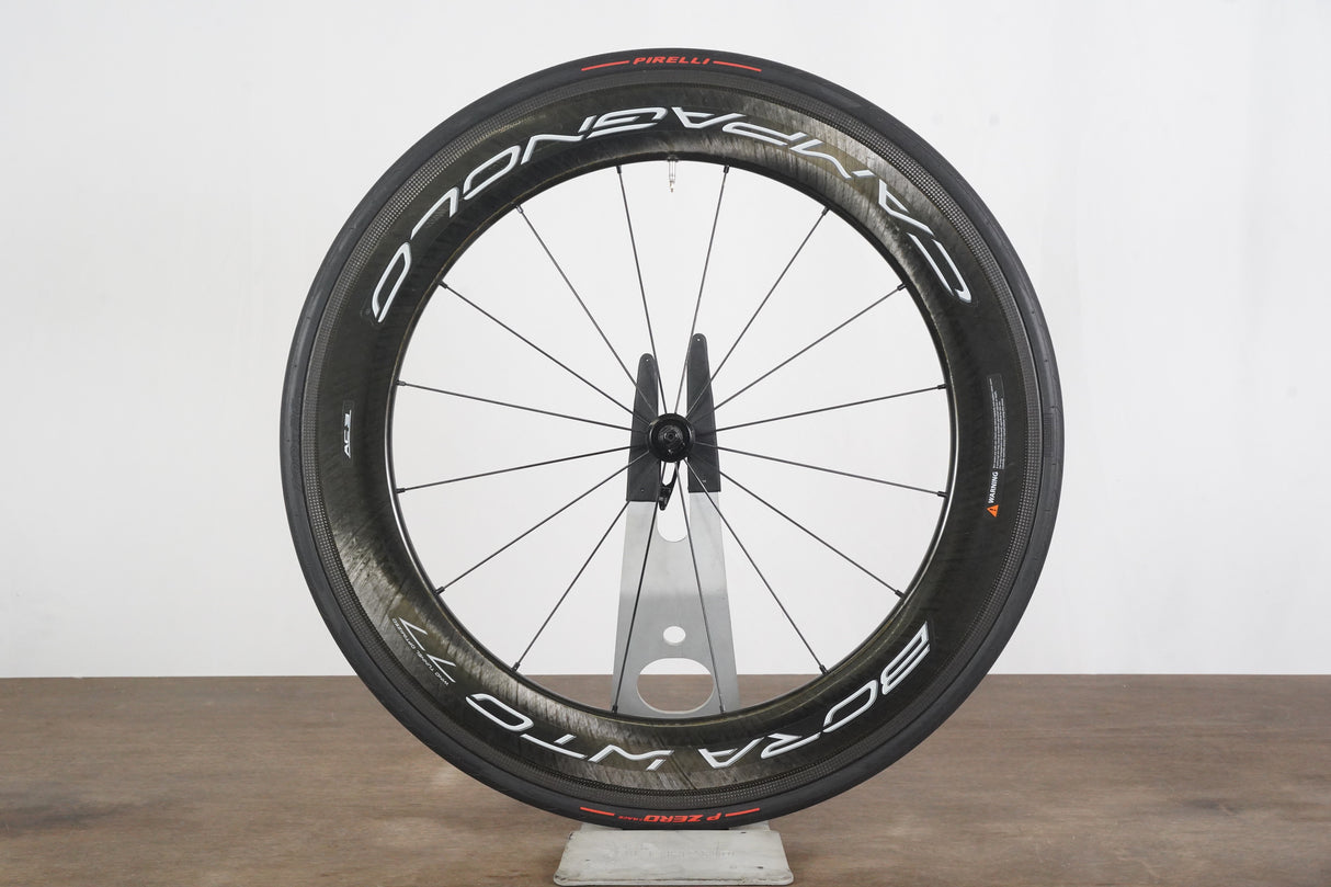 FRONT Campagnolo Bora WTO 77 Carbon Tubeless Clincher Rim Brake Wheel