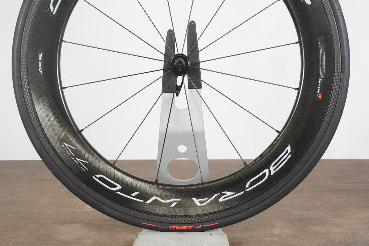 FRONT Campagnolo Bora WTO 77 Carbon Tubeless Clincher Rim Brake Wheel