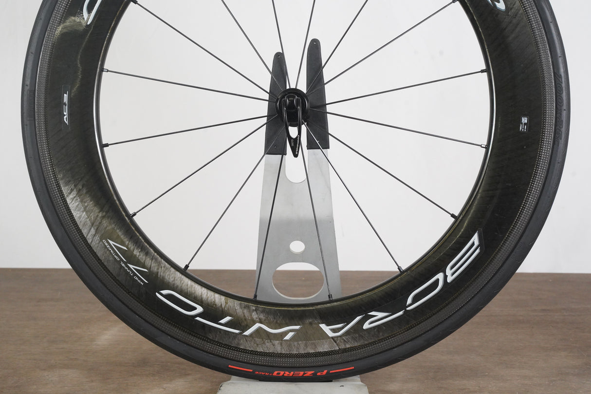 FRONT Campagnolo Bora WTO 77 Carbon Tubeless Clincher Rim Brake Wheel