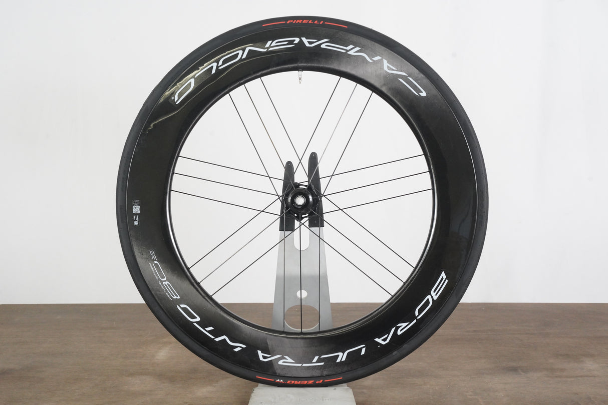 FRONT Campagnolo Bora Ultra WTO 80 Carbon Tubeless Clincher Disc Brake Wheel