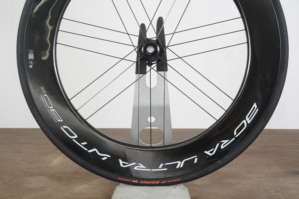 FRONT Campagnolo Bora Ultra WTO 80 Carbon Tubeless Clincher Disc Brake Wheel