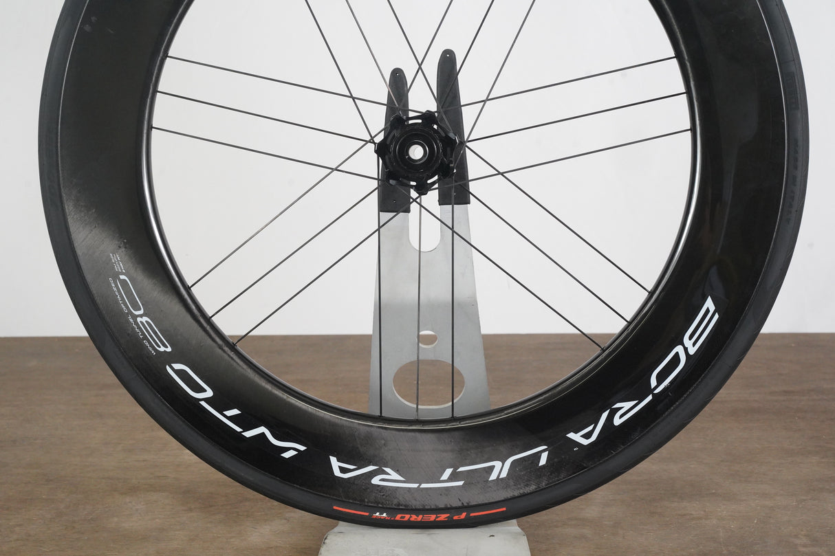 FRONT Campagnolo Bora Ultra WTO 80 Carbon Tubeless Clincher Disc Brake Wheel