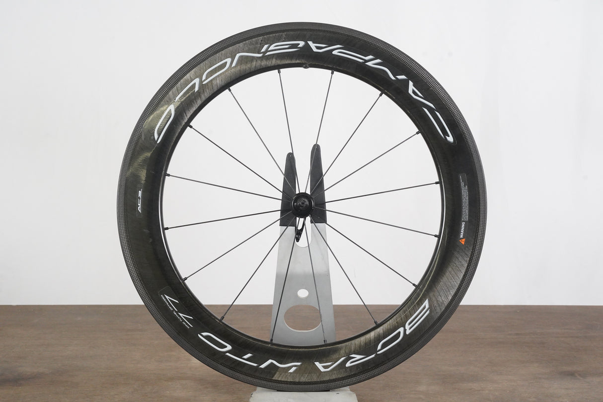 FRONT Campagnolo Bora WTO 77 Carbon Tubeless Clincher Rim Brake Wheel