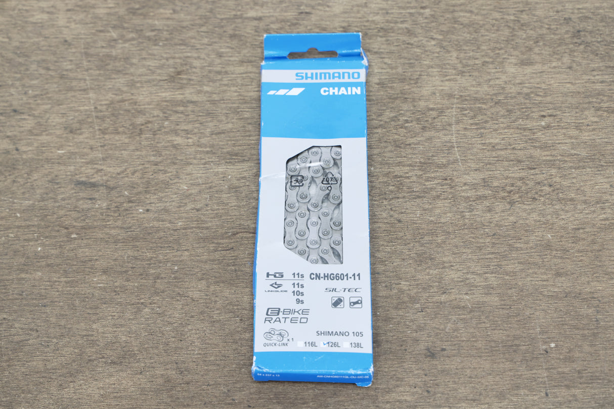 NEW 126L Shimano 105 CN-HG601 11 Speed Road Chain 126 Links