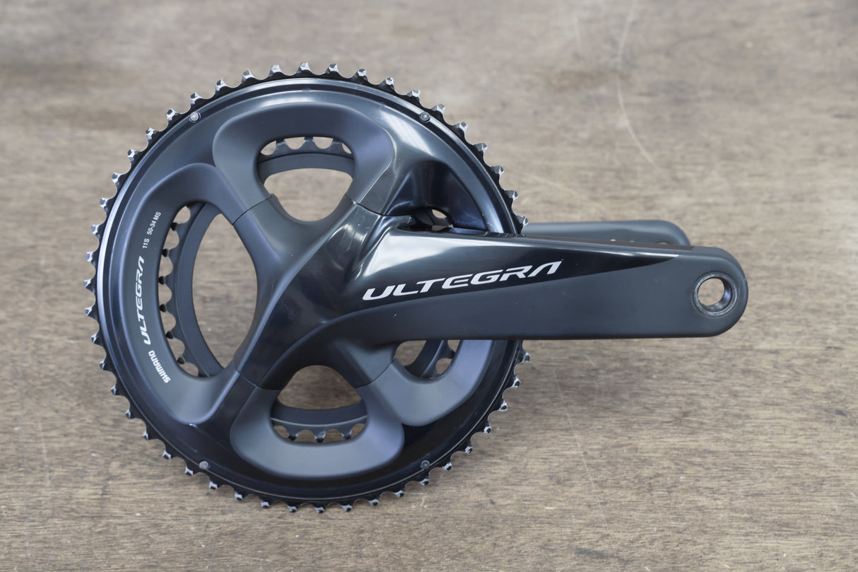 175mm 50/34T Shimano Ultegra FC-R8000 11 Speed Crankset 8000