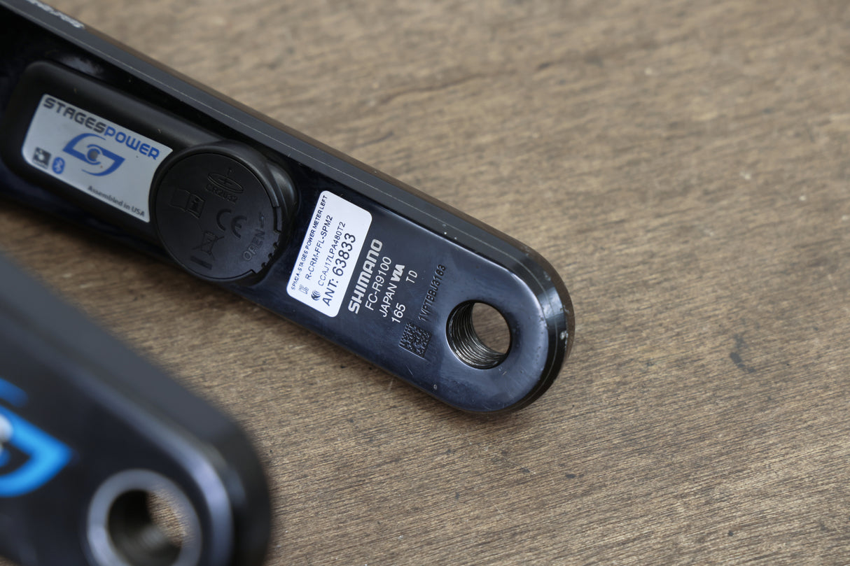 165mm 53/39T Dura-Ace FC-R9100 Stages Dual Power Meter Crankset 9100