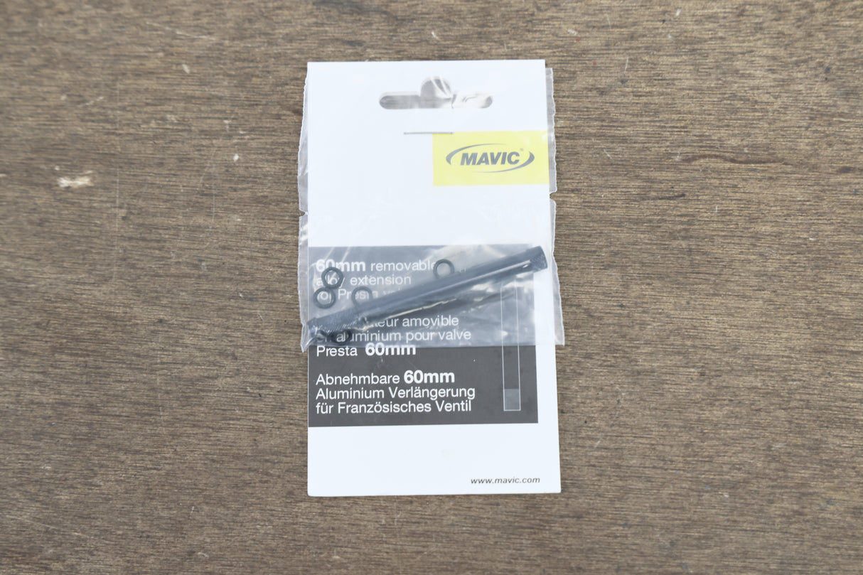 (1) NEW Mavic 60mm Removable Presta Valve Extension