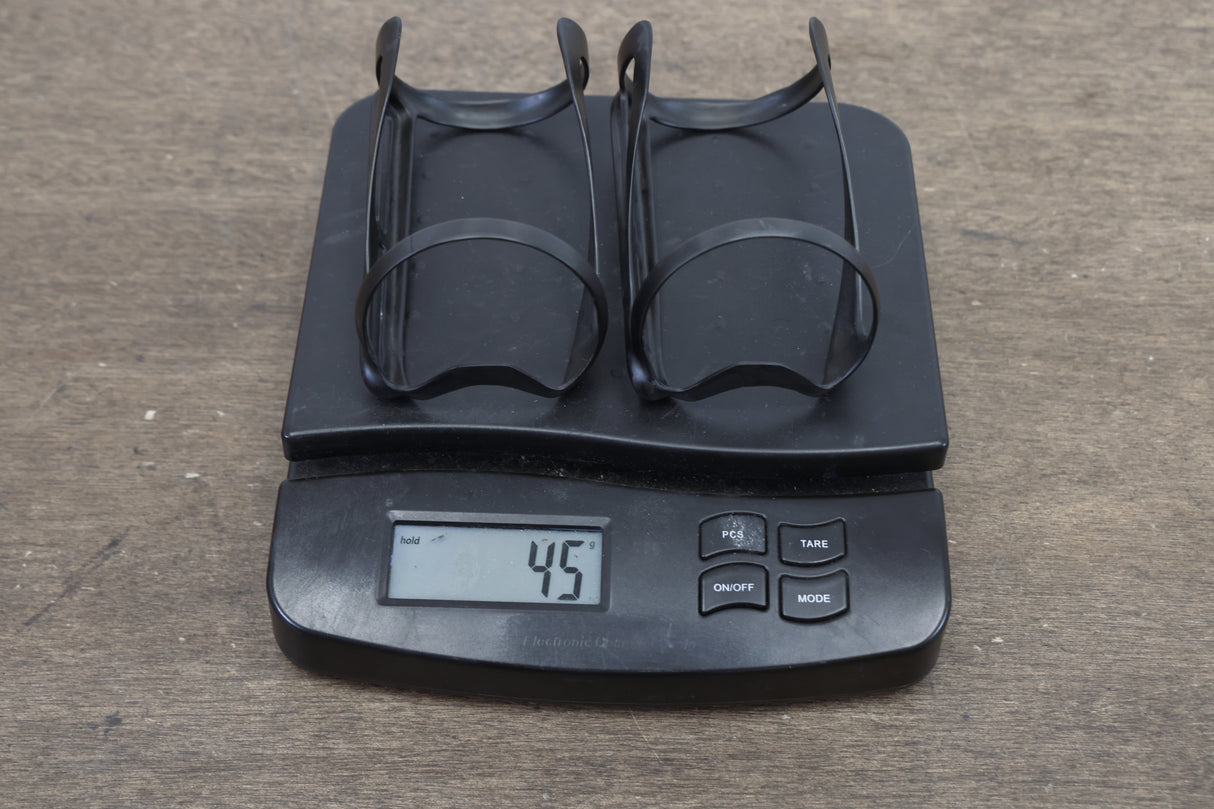 (2) Carbon Side Entry Water Bottle Cages 45g
