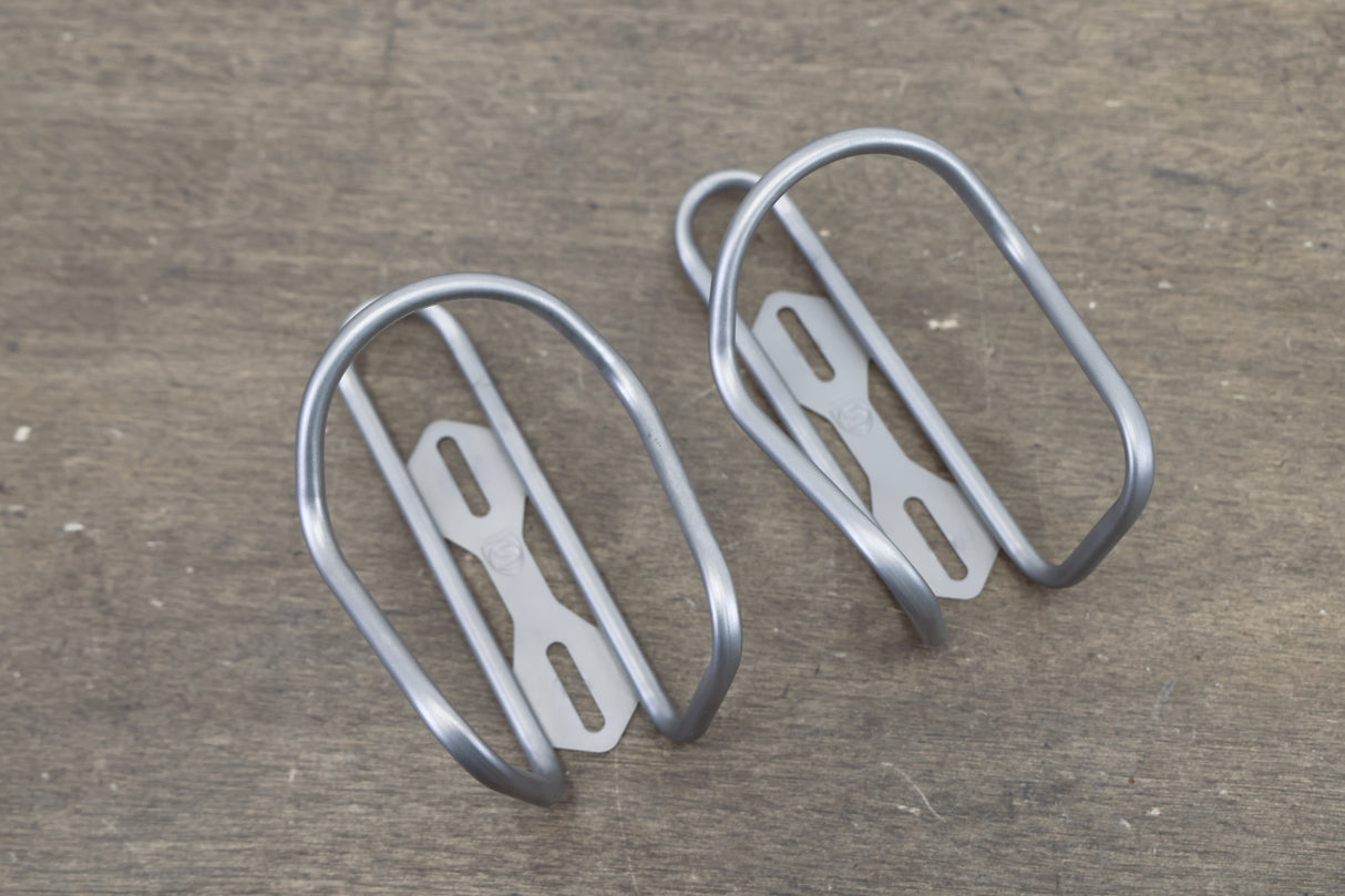 (2) Silca Sicuro Titanium Water Bottle Cages 67g