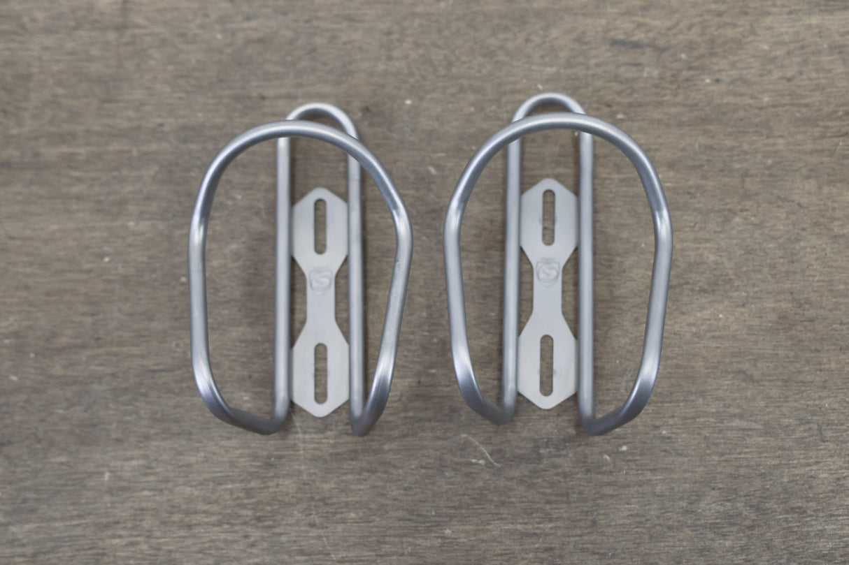 (2) Silca Sicuro Titanium Water Bottle Cages 67g
