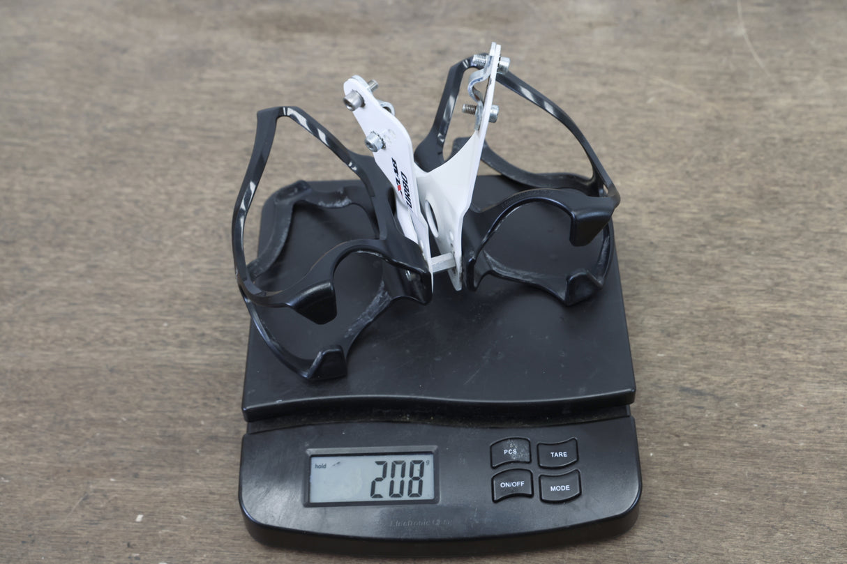 (2) Lezyne Bottle Cages + XLAB Turbo Alloy Saddle Rail Mount 208g