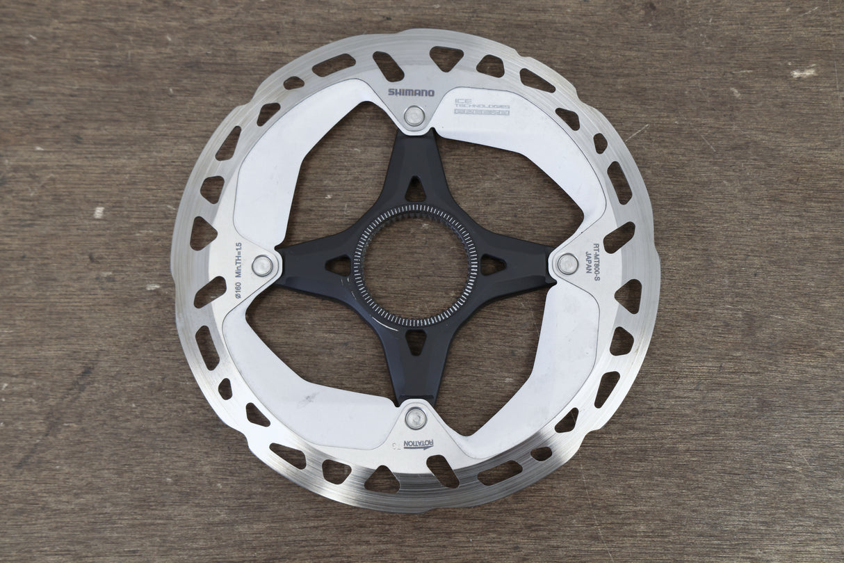(2) 160mm/140mm Shimano XT RT-MT800 Center Lock Disc Brake Road CX MTB Rotors