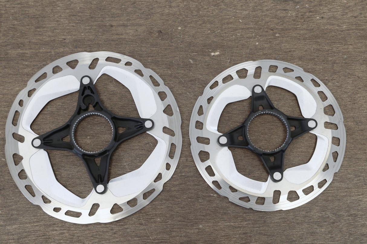 (2) 160mm/140mm Shimano XT RT-MT800 Center Lock Disc Brake Road CX MTB Rotors