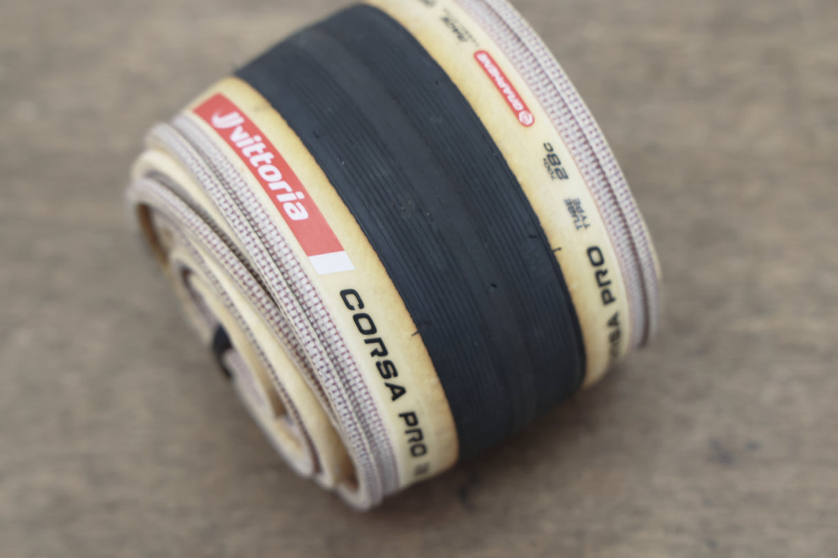 (1) 700x28C 28mm Vittoria Corsa Pro Clincher Road Tire
