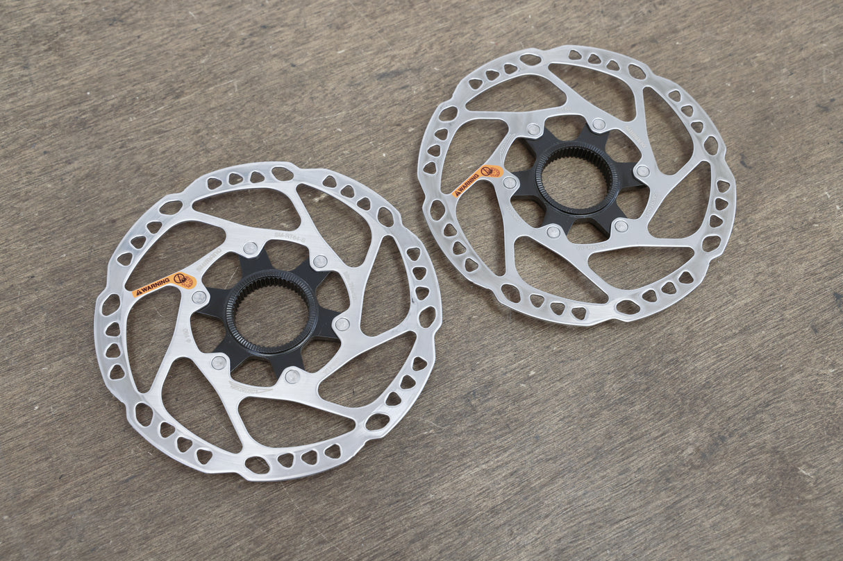 (2) 160mm Shimano SLX SM-RT64-S Center Lock Disc Brake Road CX MTB Rotor