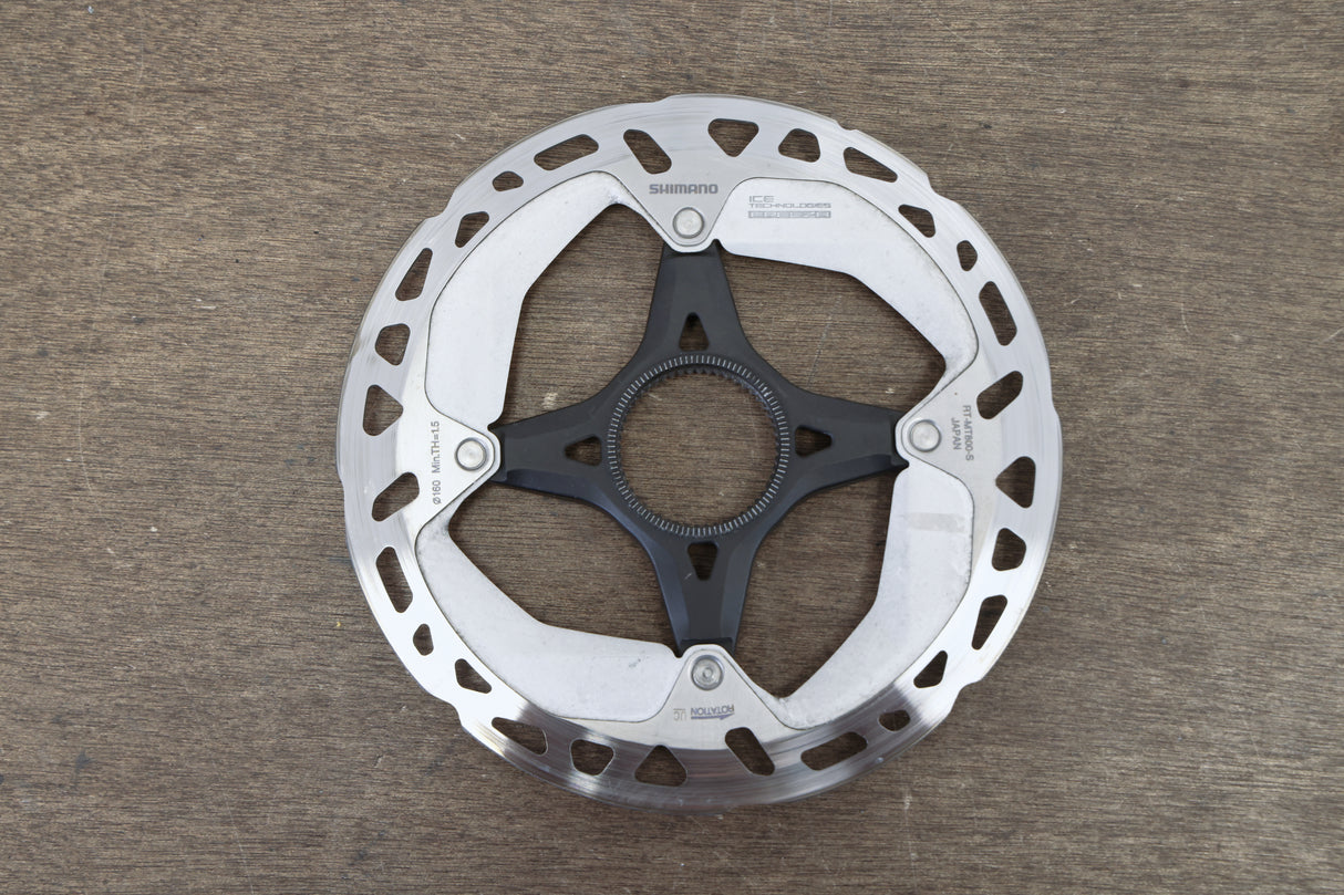 (2) 160mm/140mm Shimano RT-MT800 / RT-CL800 Center Lock Disc Brake Rotors