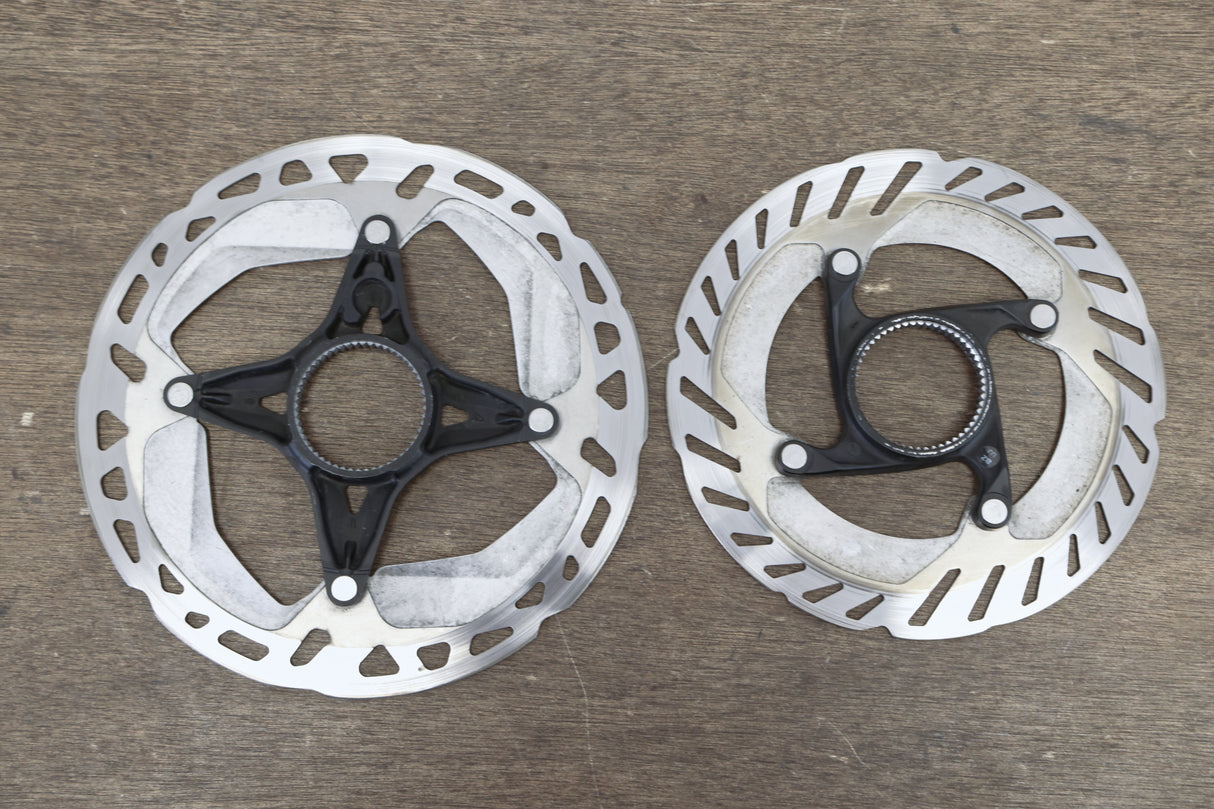 (2) 160mm/140mm Shimano RT-MT800 / RT-CL800 Center Lock Disc Brake Rotors