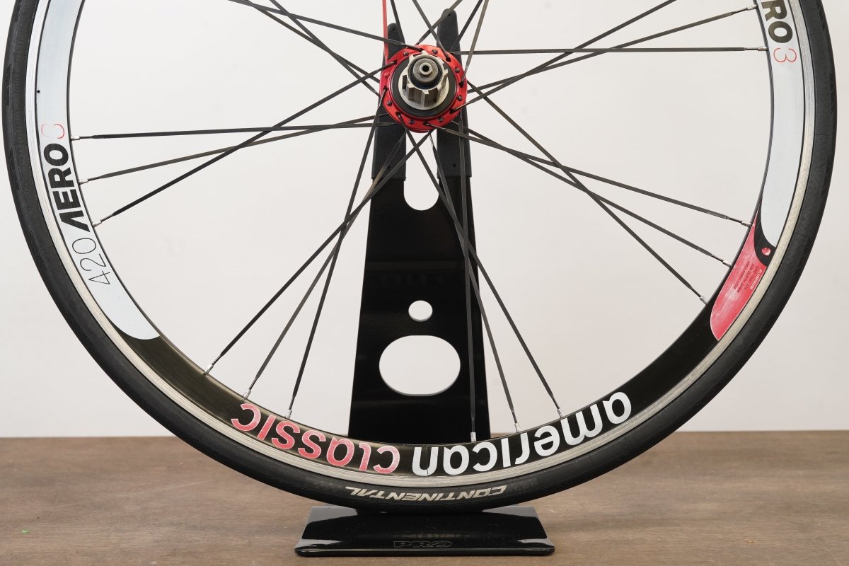 American Classic Series 3 420 Aero Alloy Clincher Rim Brake Road Wheelset 10 Speed