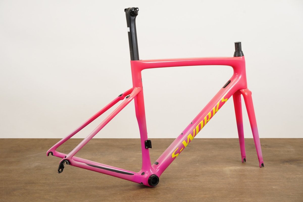 *Damaged* 54cm Specialized S-WORKS Tarmac SL6 Acid Pink Carbon Rim Frameset