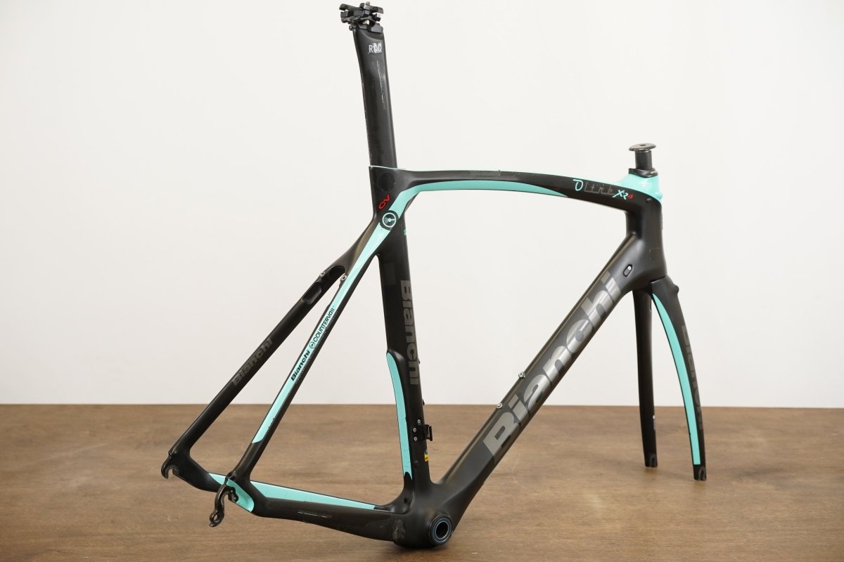 *Damaged* 59cm Bianchi Oltre XR4 CV Carbon Aero Rim Brake Road Frameset
