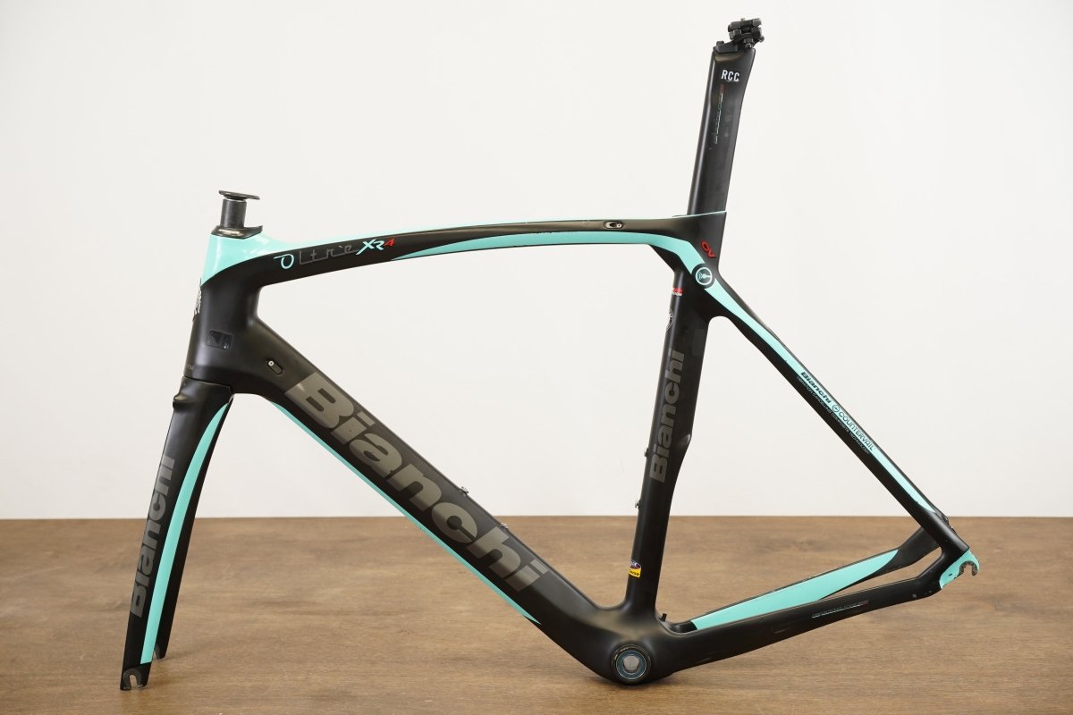 *Damaged* 59cm Bianchi Oltre XR4 CV Carbon Aero Rim Brake Road Frameset