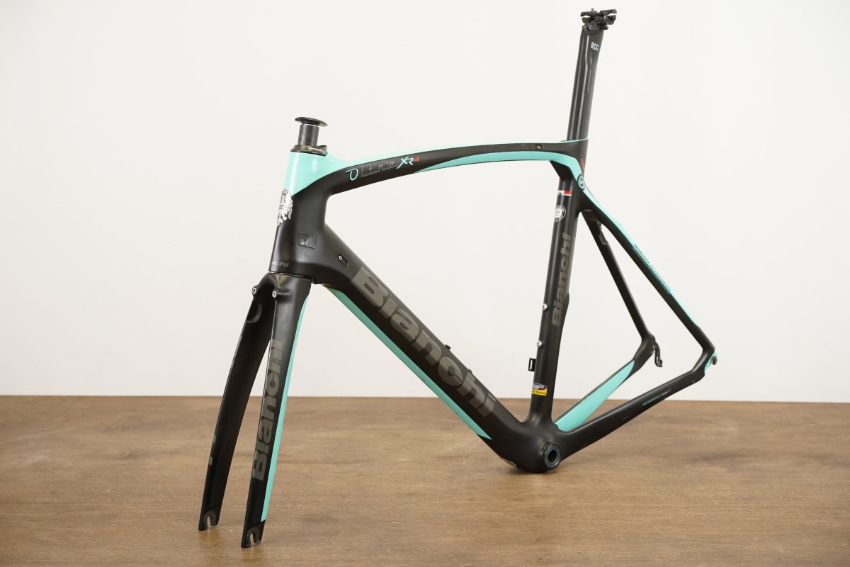 *Damaged* 59cm Bianchi Oltre XR4 CV Carbon Aero Rim Brake Road Frameset