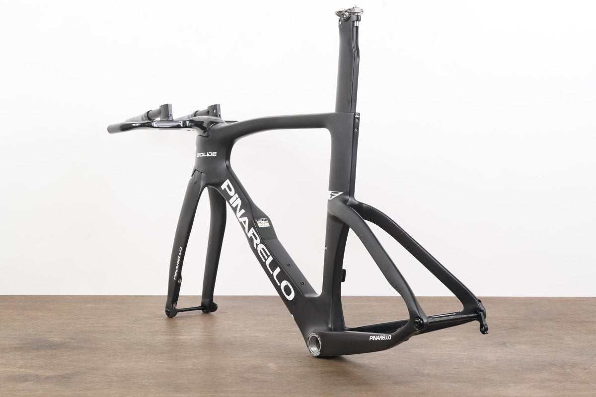 DEMO 52cm Pinarello Bolide TT Carbon Disc Time Trial Triathlon Frameset + Cockpit