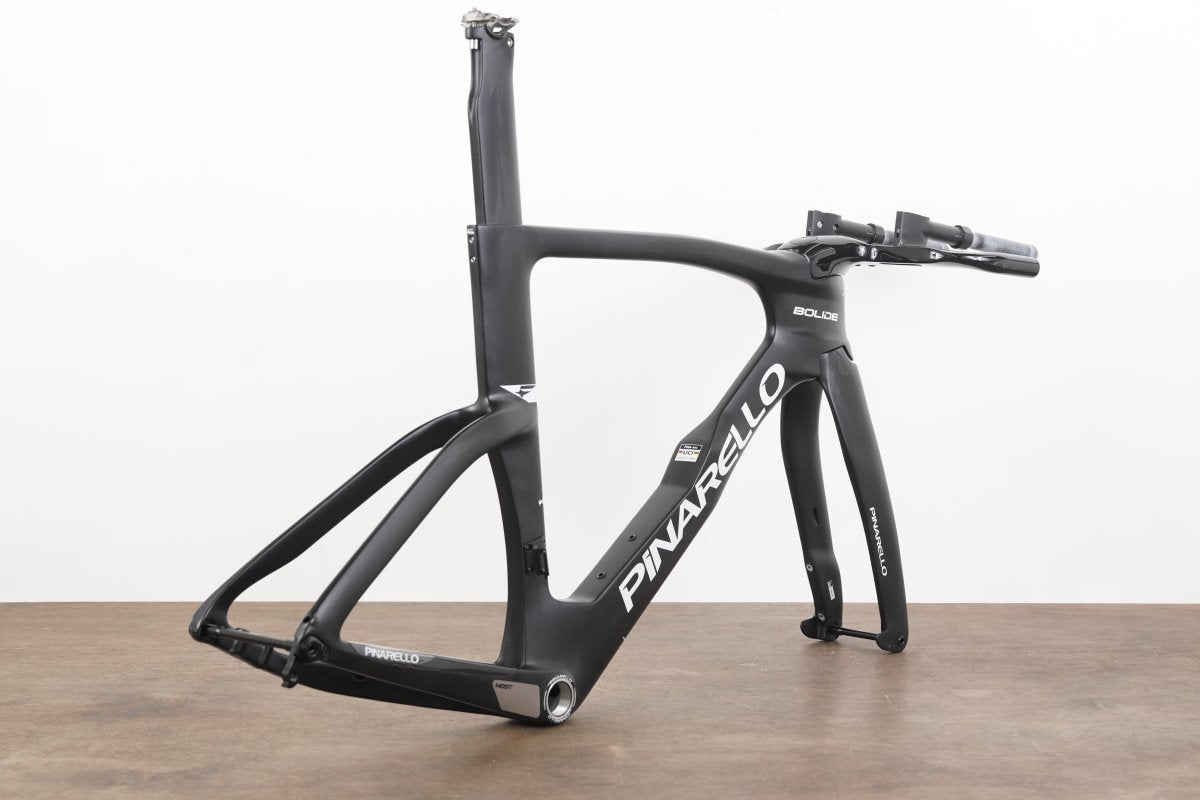 DEMO 52cm Pinarello Bolide TT Carbon Disc Time Trial Triathlon Frameset + Cockpit
