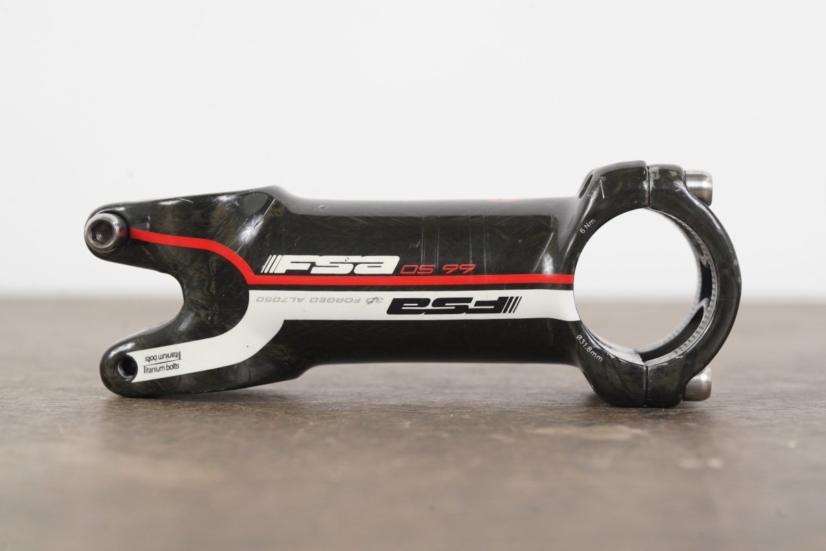 FSA OS-99 CSI 90mm ±6 Degree Carbon Alloy Road Stem 121g 1 1/8" 31.8mm
