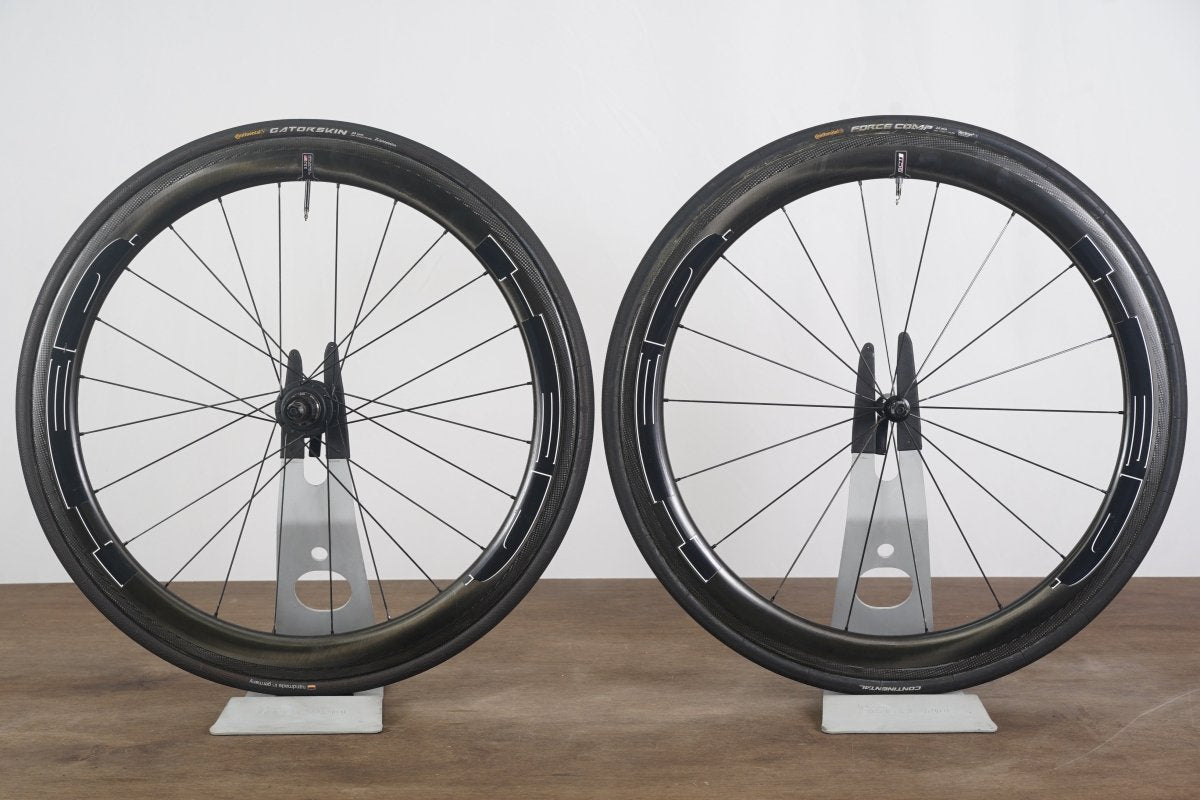 HED Jet 5 SCT CycleOps G3 Carbon Tubular Rim Brake Road Wheelset 11 Speed