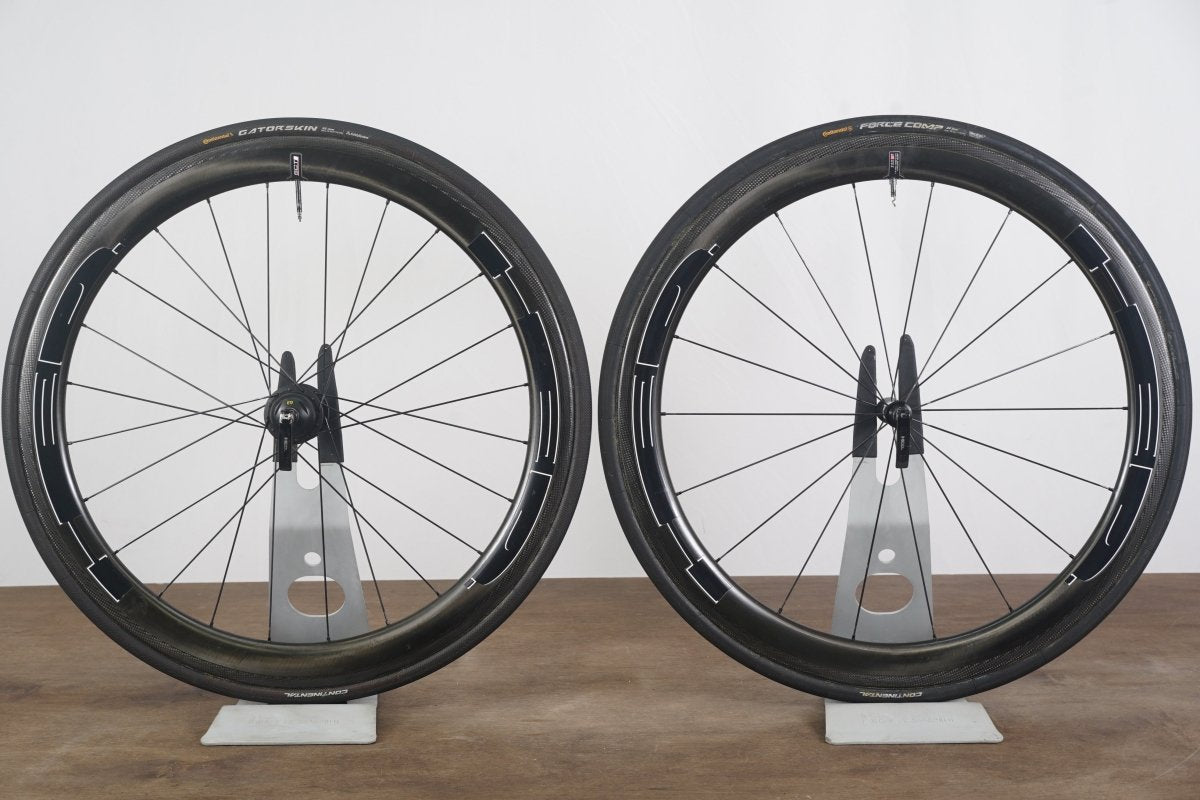 HED Jet 5 SCT CycleOps G3 Carbon Tubular Rim Brake Road Wheelset 11 Speed