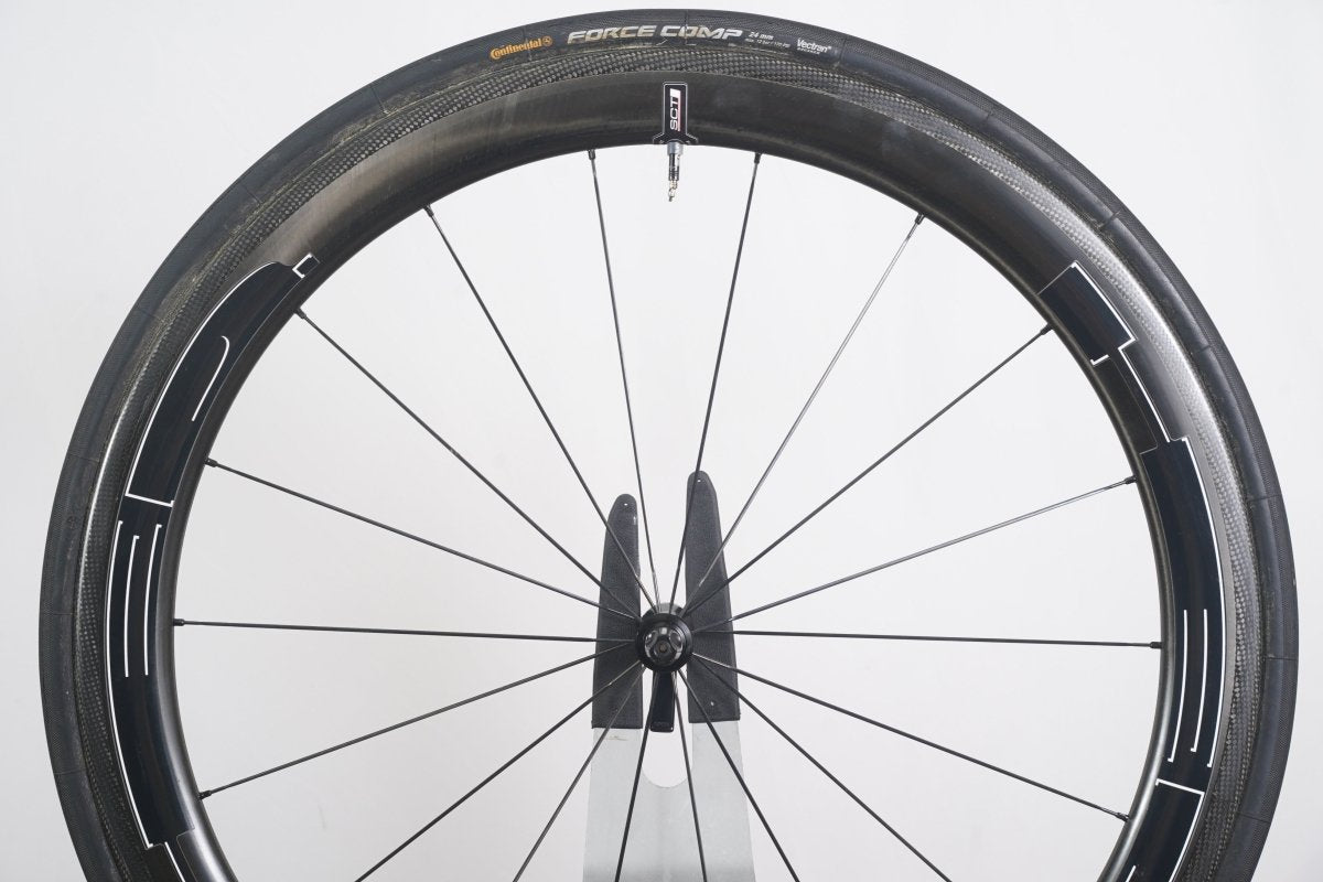 HED Jet 5 SCT CycleOps G3 Carbon Tubular Rim Brake Road Wheelset 11 Speed
