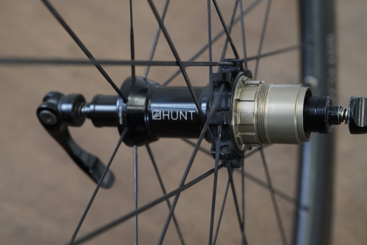 Hunt 50 Carbon Aero Wide Tubeless Clincher Rim Brake Wheelset SRAM XDR Speed
