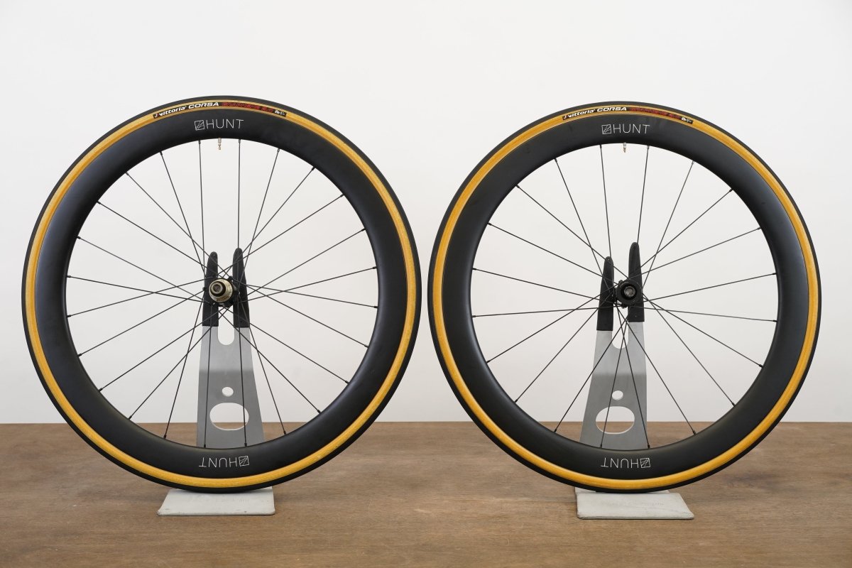 Hunt 50 Carbon Tubeless Clincher Disc Brake Wheelset SRAM XDR 12 Speed