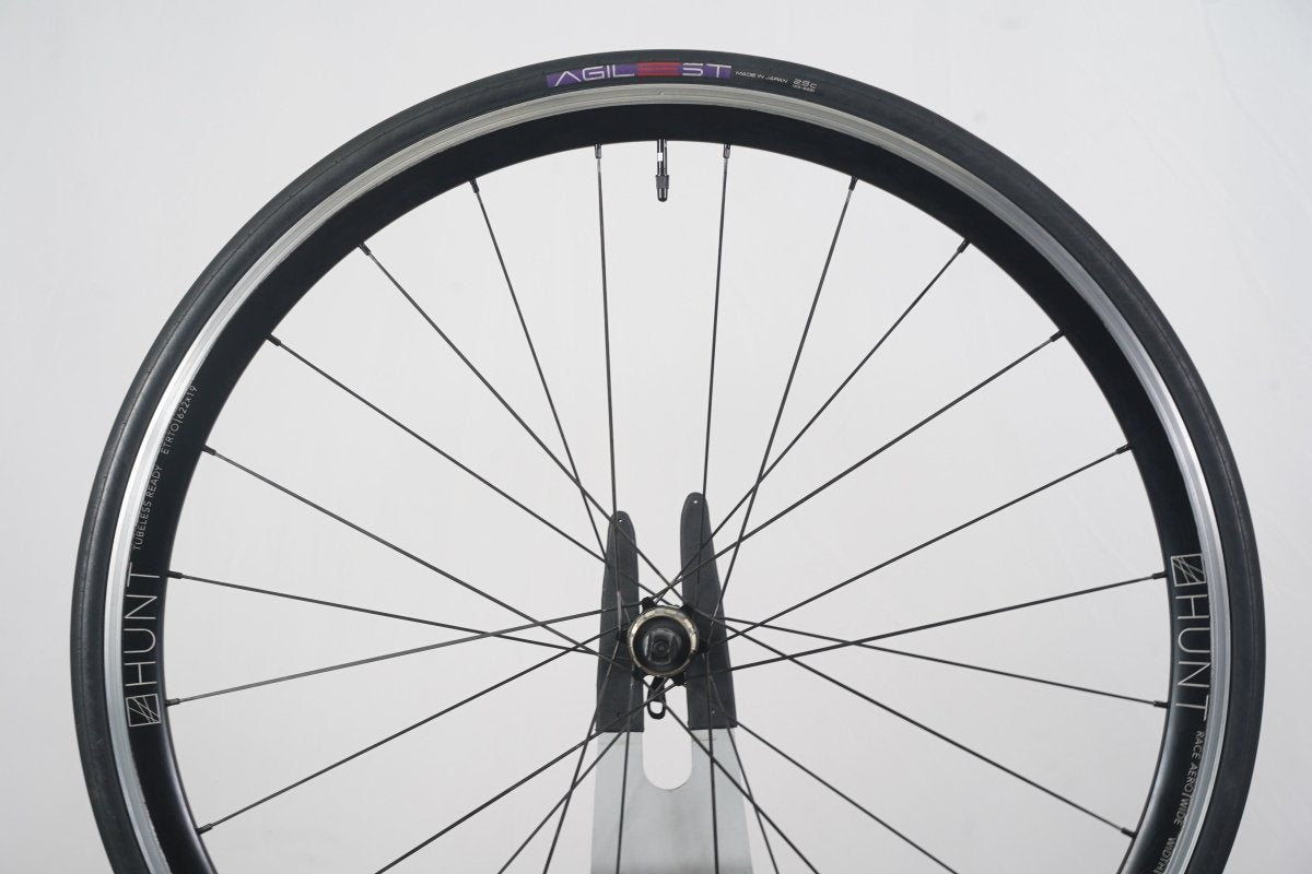 Hunt Race Aero Alloy Tubeless Clincher Rim Brake Wheelset Shimano/SRAM 11 Speed