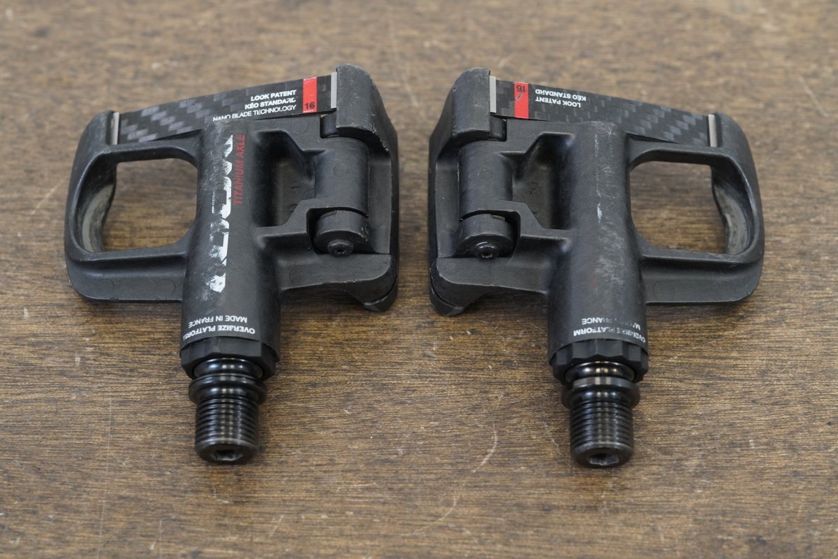 LOOK Keo Blade Carbon Titanium Oversize Platform Clipless Road Pedals 186g