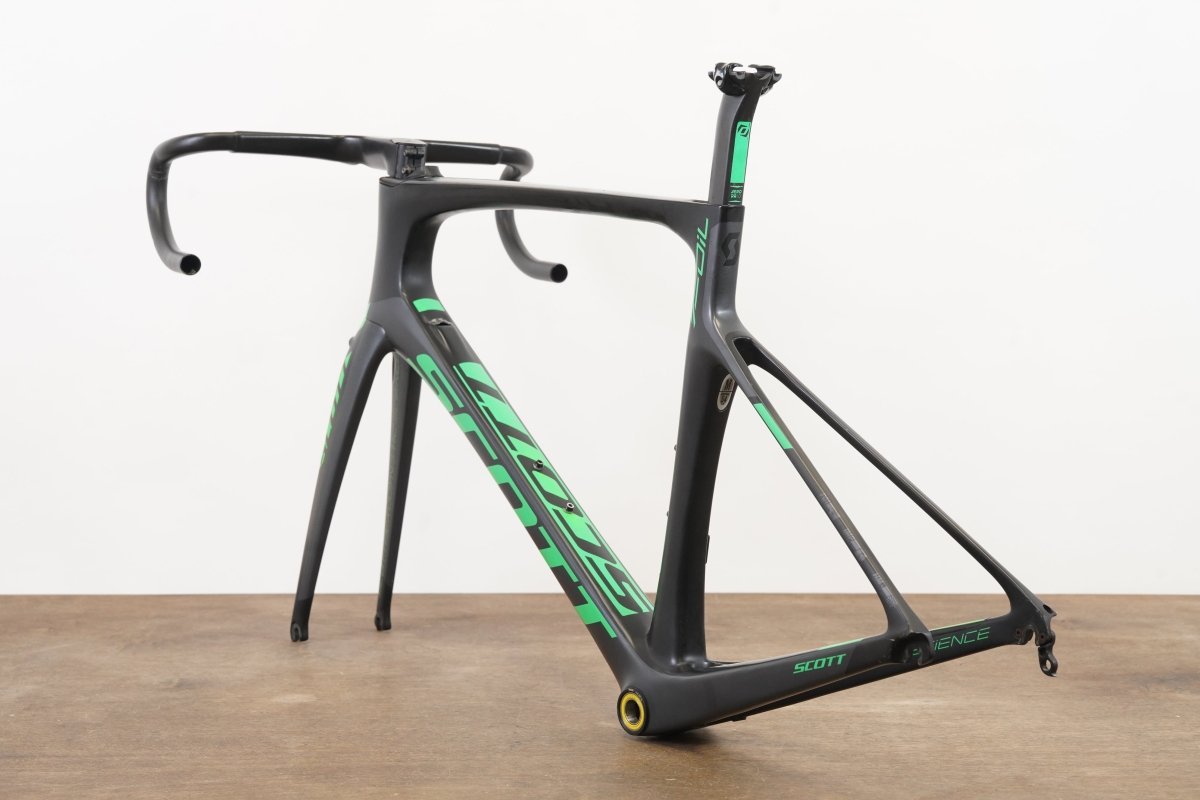 M (54cm) Scott Foil Team Di2 Carbon Aero Rim Brake Road Frameset + Cockpit