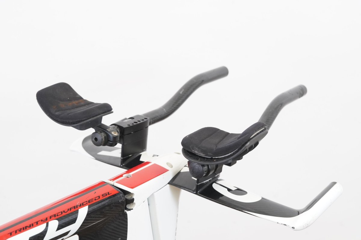 M (Medium) Giant Trinity Carbon Rim Brake TT Triathlon Frameset + Cockpit