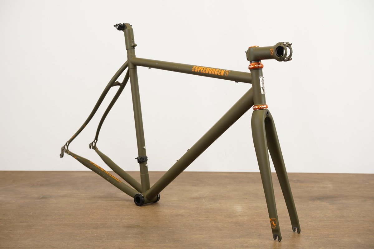 M (Medium) Speedvagen Steel Road Rim Brake eTap Frameset *Custom Geometry*