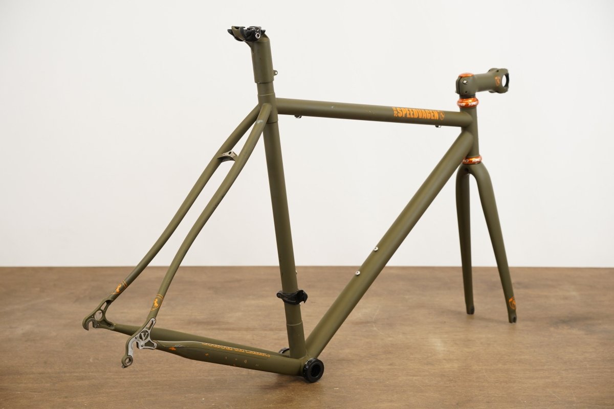 M (Medium) Speedvagen Steel Road Rim Brake eTap Frameset *Custom Geometry*