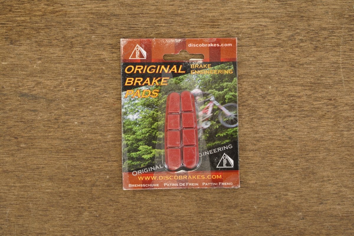 NEW (1 Pair) Disco Brakes Red Alloy Rim Brake Pads Shimano