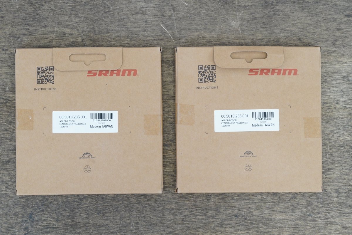 NEW (2) 160mm SRAM PaceLine X Center Lock Disc Brake Rotors