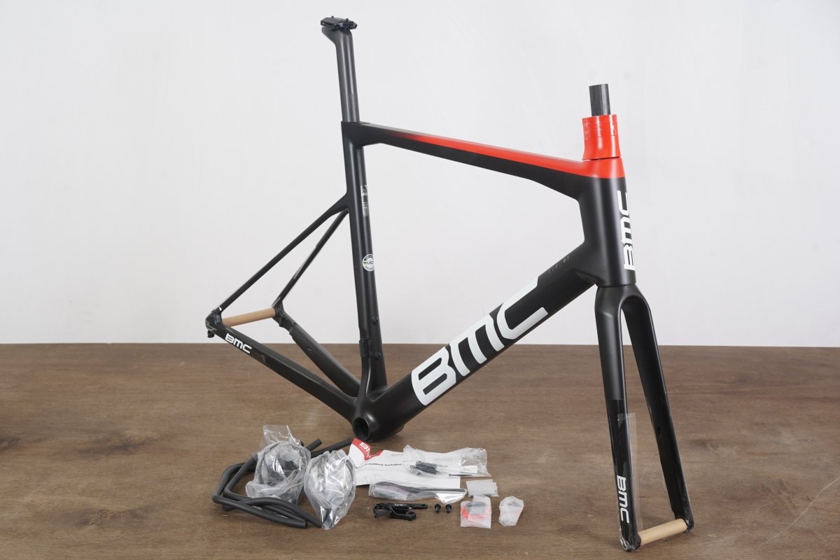 NEW 2021 L (Large) BMC TeamMachine SLR01 Disc Team FRS Frameset CBN-WHT-RED