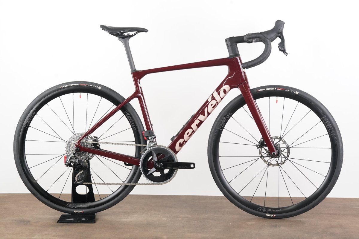 NEW 2025 54cm Cervelo Caledonia 5 Carmine Rival AXS Carbon Disc Road Bike